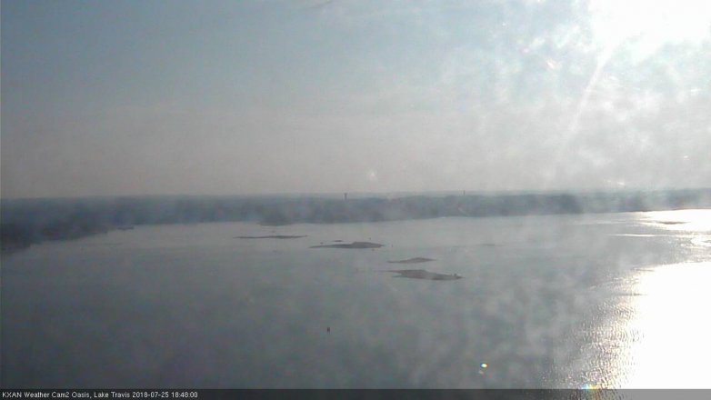 Lake Travis webcam, July 25, 2018 5:50 PM CT
