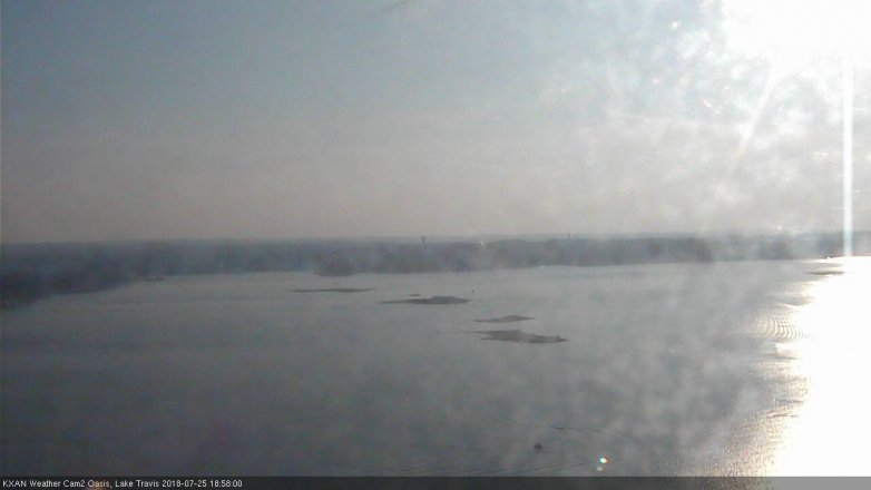 Lake Travis webcam, July 25, 2018 6:00 PM CT
