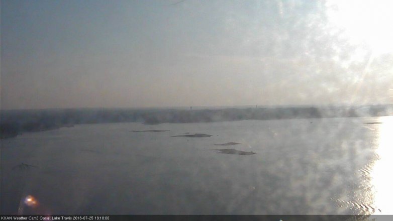 Lake Travis webcam, July 25, 2018 6:20 PM CT