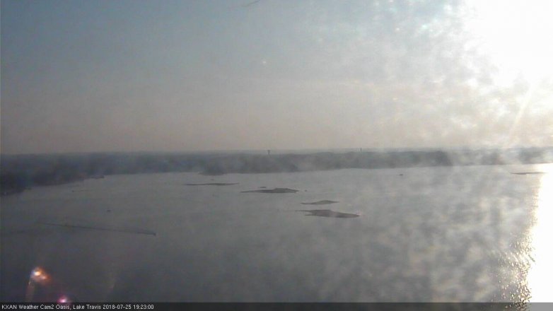 Lake Travis webcam, July 25, 2018 6:25 PM CT