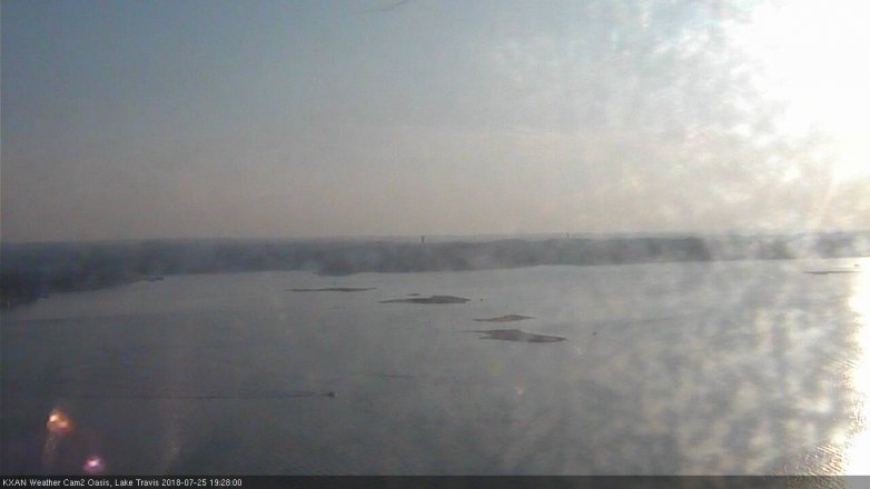 Lake Travis webcam, July 25, 2018 6:30 PM CT