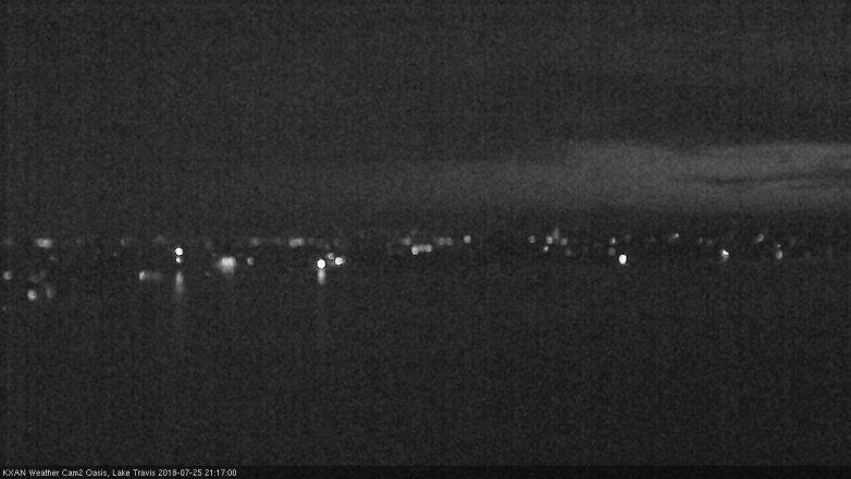 Lake Travis webcam, July 25, 2018 8:20 PM CT