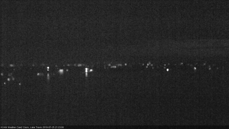 Lake Travis webcam, July 25, 2018 8:25 PM CT