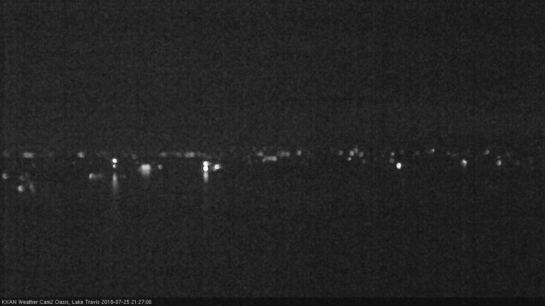 Lake Travis webcam, July 25, 2018 8:30 PM CT