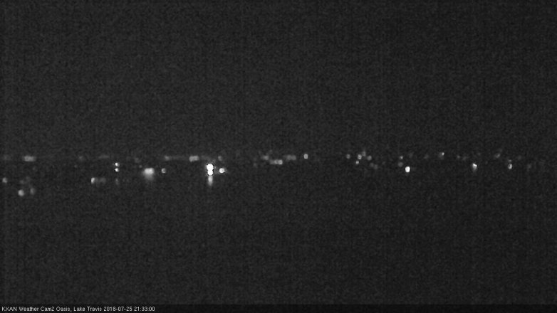 Lake Travis webcam, July 25, 2018 8:35 PM CT
