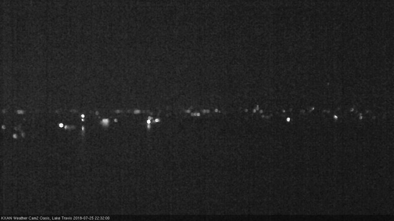 Lake Travis webcam, July 25, 2018 9:35 PM CT
