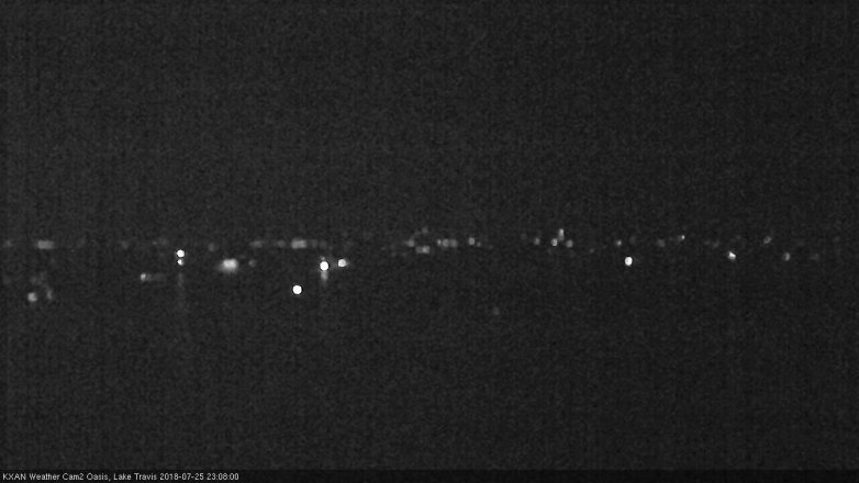 Lake Travis webcam, July 25, 2018 10:10 PM CT