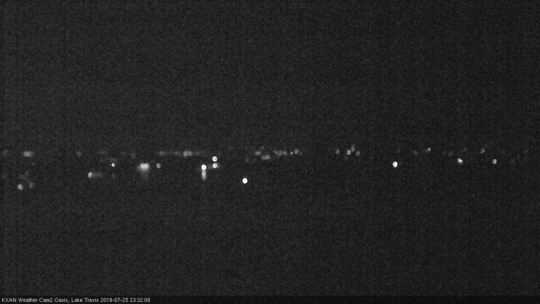 Lake Travis webcam, July 25, 2018 10:35 PM CT