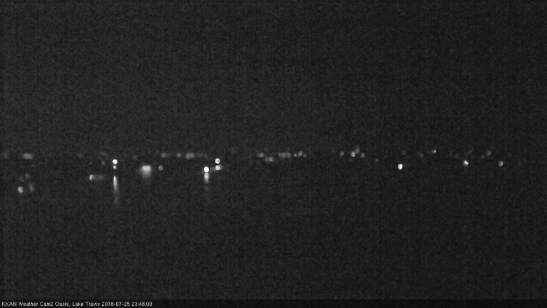 Lake Travis webcam, July 25, 2018 10:50 PM CT