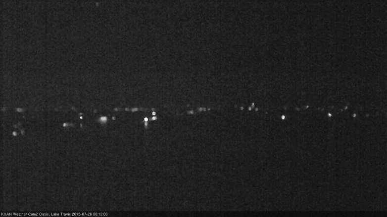Lake Travis webcam, July 25, 2018 11:15 PM CT