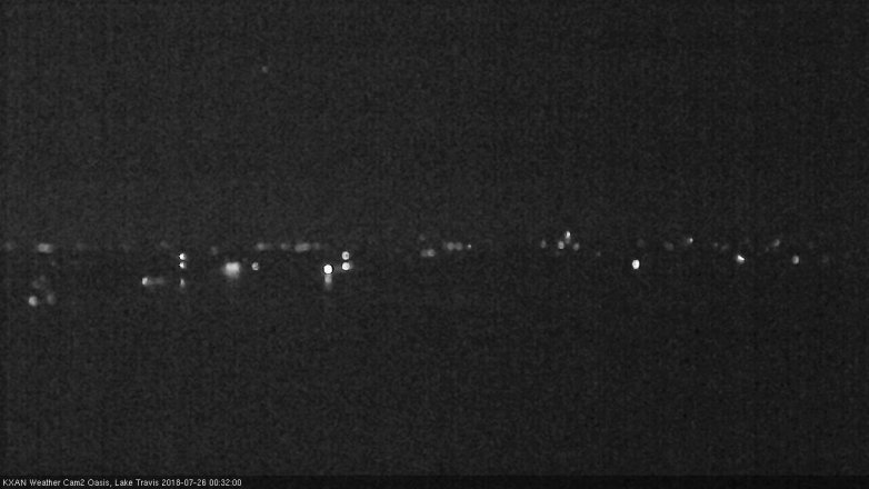 Lake Travis webcam, July 25, 2018 11:35 PM CT