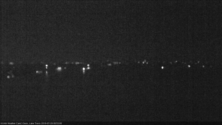 Lake Travis webcam, July 25, 2018 11:55 PM CT