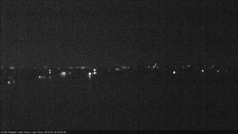 Lake Travis webcam, July 25, 2018 12:00 AM CT