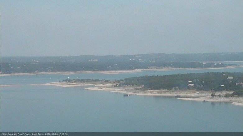 Lake Travis webcam, July 26, 2018 9:20 AM CT