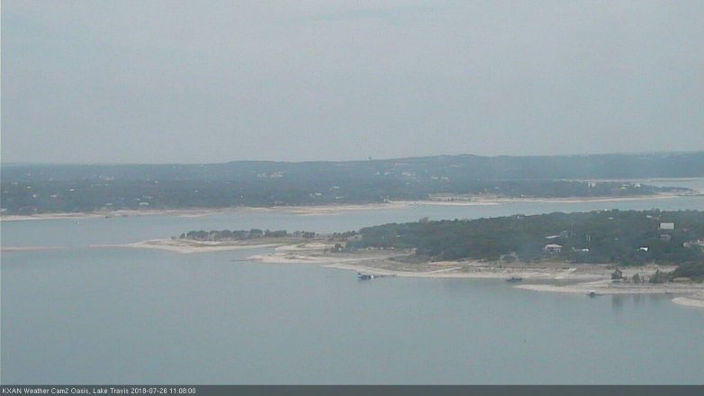 Lake Travis webcam, July 26, 2018 10:10 AM CT