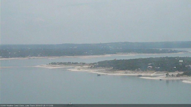 Lake Travis webcam, July 26, 2018 10:15 AM CT