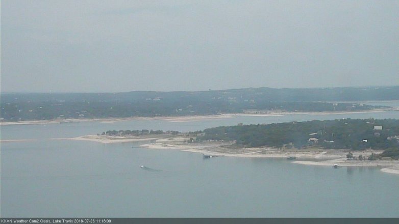 Lake Travis webcam, July 26, 2018 10:20 AM CT