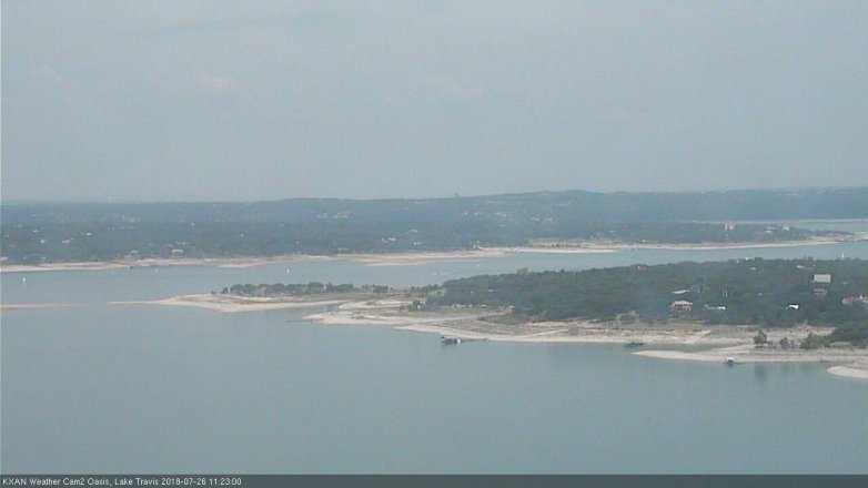 Lake Travis webcam, July 26, 2018 10:25 AM CT
