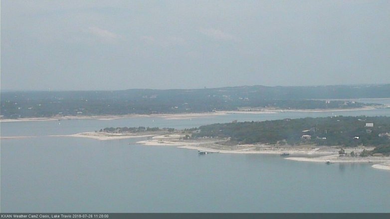 Lake Travis webcam, July 26, 2018 10:30 AM CT