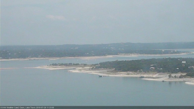 Lake Travis webcam, July 26, 2018 10:35 AM CT