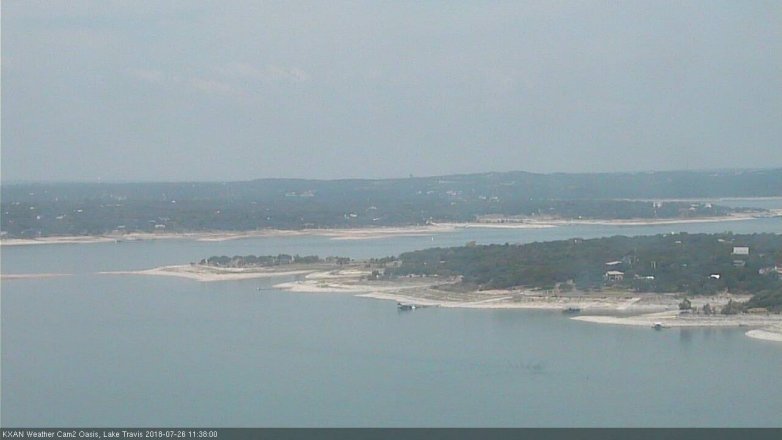 Lake Travis webcam, July 26, 2018 10:40 AM CT