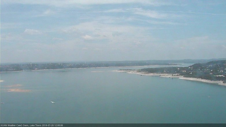 Lake Travis webcam, July 26, 2018 11:10 AM CT