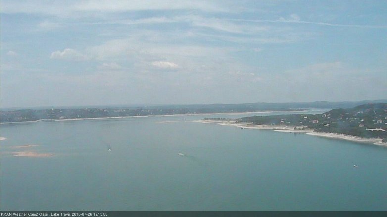 Lake Travis webcam, July 26, 2018 11:15 AM CT