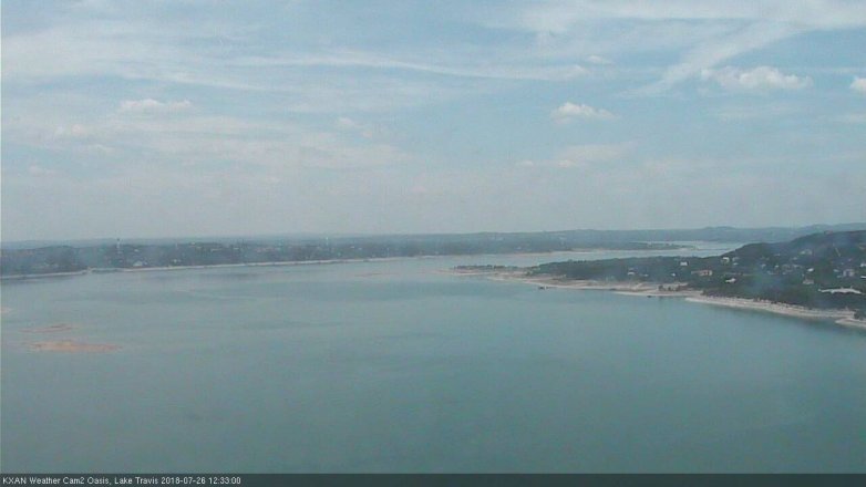 Lake Travis webcam, July 26, 2018 11:35 AM CT