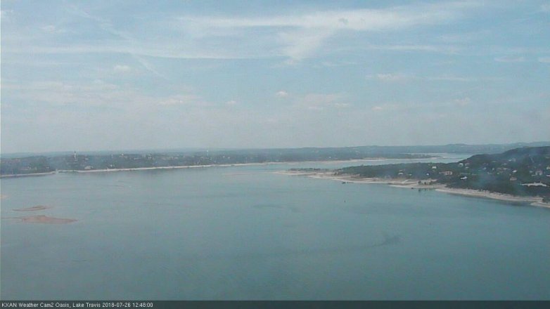 Lake Travis webcam, July 26, 2018 11:50 AM CT