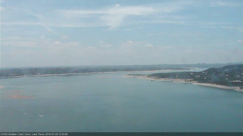 Lake Travis webcam, July 26, 2018 11:55 AM CT