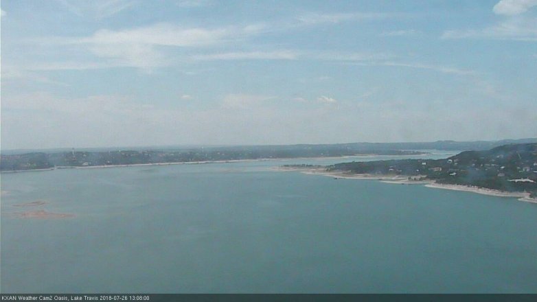 Lake Travis webcam, July 26, 2018 12:10 PM CT