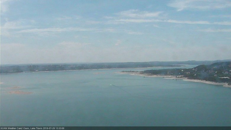 Lake Travis webcam, July 26, 2018 12:35 PM CT