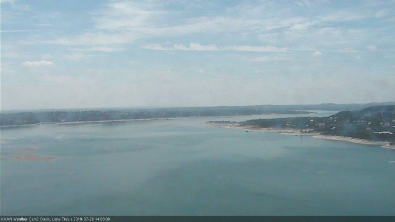 Lake Travis webcam, July 26, 2018 1:05 PM CT