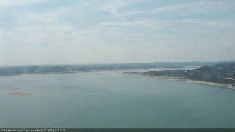Lake Travis webcam, July 26, 2018 2:15 PM CT