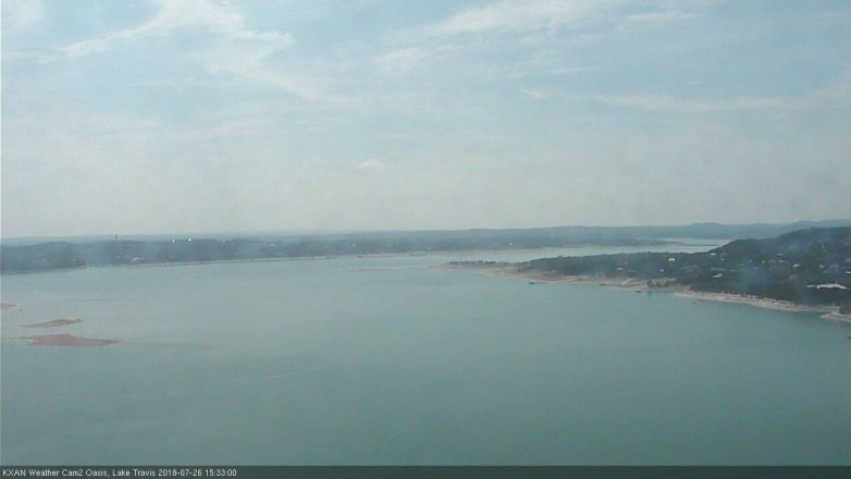 Lake Travis webcam, July 26, 2018 2:35 PM CT