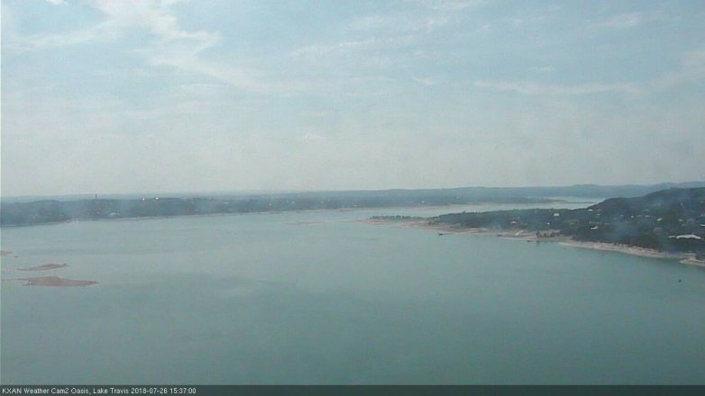 Lake Travis webcam, July 26, 2018 2:40 PM CT