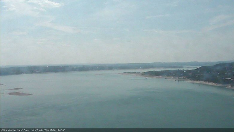 Lake Travis webcam, July 26, 2018 2:50 PM CT