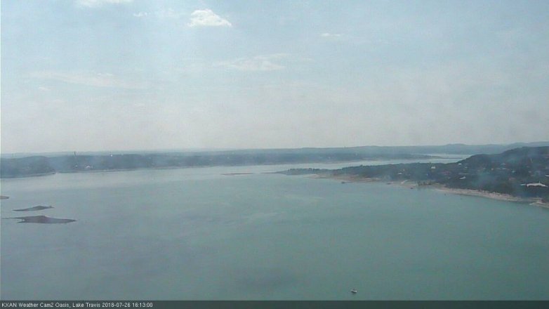 Lake Travis webcam, July 26, 2018 3:15 PM CT