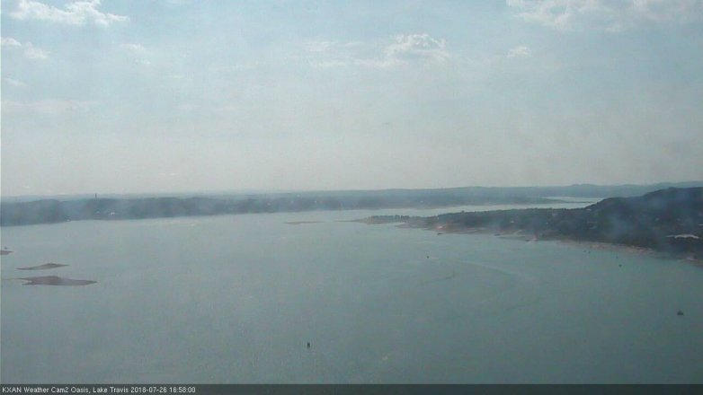 Lake Travis webcam, July 26, 2018 4:00 PM CT