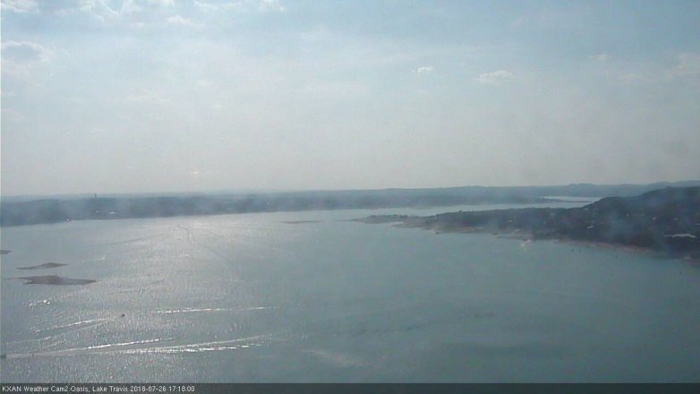 Lake Travis webcam, July 26, 2018 4:20 PM CT