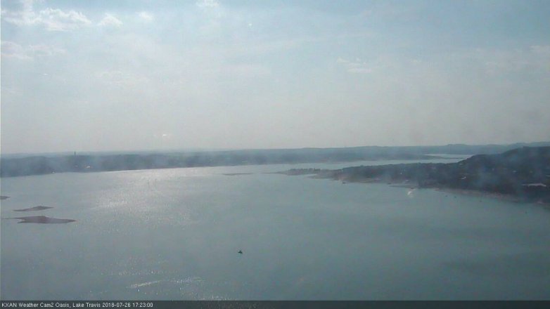 Lake Travis webcam, July 26, 2018 4:25 PM CT