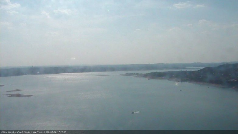 Lake Travis webcam, July 26, 2018 4:30 PM CT