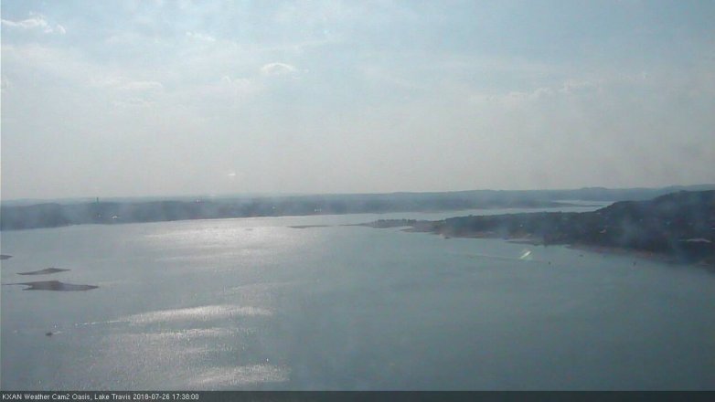 Lake Travis webcam, July 26, 2018 4:40 PM CT