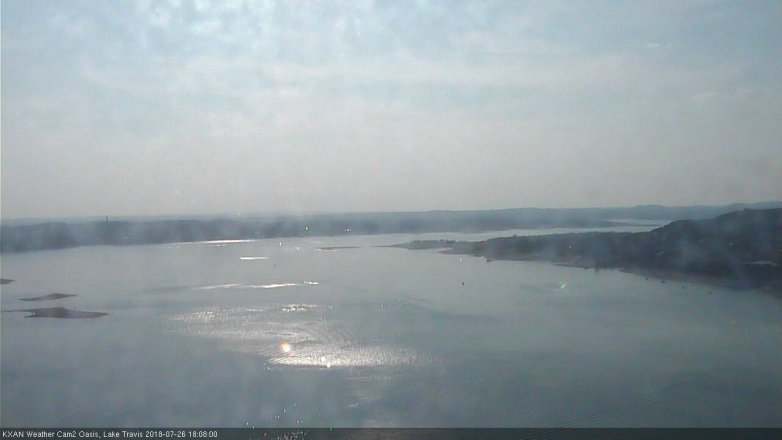 Lake Travis webcam, July 26, 2018 5:10 PM CT