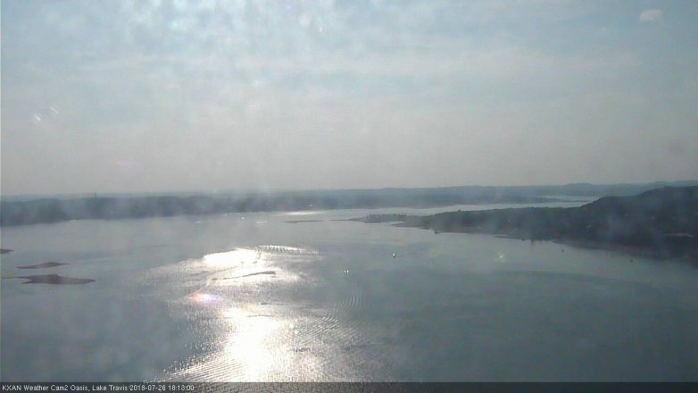 Lake Travis webcam, July 26, 2018 5:15 PM CT