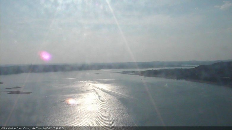 Lake Travis webcam, July 26, 2018 5:20 PM CT
