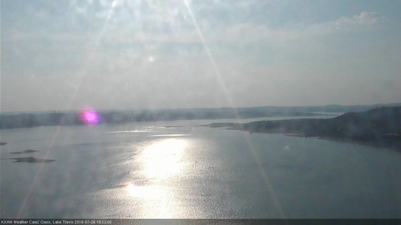 Lake Travis webcam, July 26, 2018 5:25 PM CT