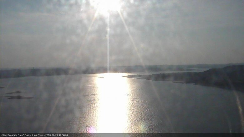 Lake Travis webcam, July 26, 2018 6:00 PM CT