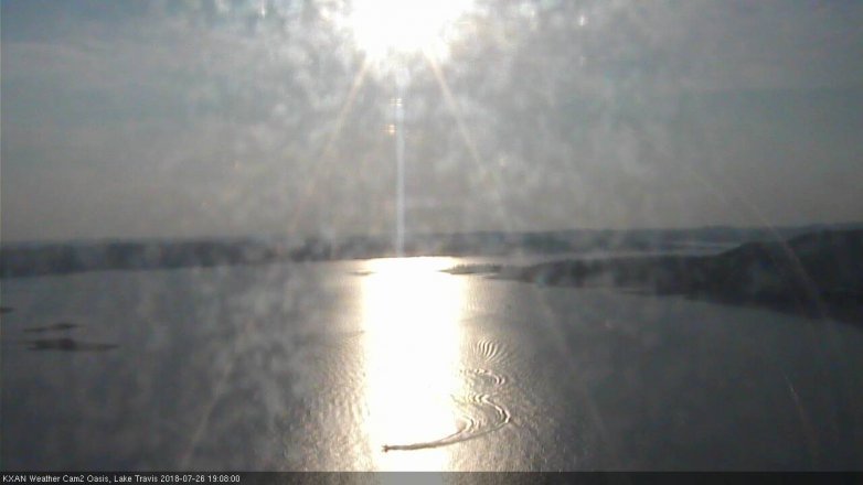 Lake Travis webcam, July 26, 2018 6:10 PM CT