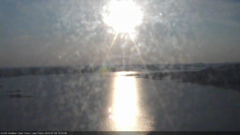 Lake Travis webcam, July 26, 2018 6:35 PM CT